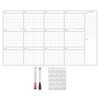 Whiteboard Calendar for Wall - Reusable Giant Blank Erasable Planner
