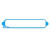 Whiteboard Sticker, Erasable PVC, Title, Ruler, 1 Pc, Blank