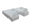 White Fabric Drawer Organizer 6 Pack 3Sizes Divided Closet Clothes Storage