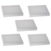 White Mini Oil Painting Frames Blank Canvas Board Set 5pcs
