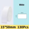 White Sticker Paper 12x40mm 160pcs No Ink Needed