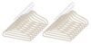 Whitmor Spacemaker Flocked Clothes Hangers, Heavy Duty Velvet Like Non-Slip Suit Hangers with Contoured Shoulders, Slim Space Saving Coat Hangers with Chrome Hook, Beige, 20 Pack