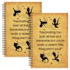 WHLBHG 4th Wing Gift Dragon Gift 2pcs Dragon Spiral Notebook for Women Men Notebook for Dragon Lover Dragon Rider Gift Vintage Brown Journal (2 Spiral Dragon-Fascinating)