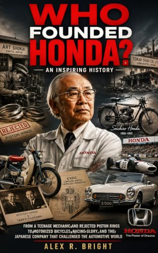 WHO FOUNDED HONDA? AN INSPIRING HISTORY : From a Teenage Mechanic and Rejected Piston Rings to Motorized Bicycles, Racing Glory, and the Japanese Company ... (DISCOVER SOMETHING NEW EVERYDAY Book 20)