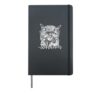 Whom Grammar Humor Owl Pun for English Teachers Hardcover Journal, Black