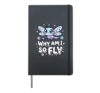 Why Am I So Fly Funny Dragonfly Cute Nature Lover Pun Hardcover Journal, Black