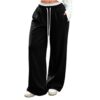 Wide Leg Sweatpants Women Straight Leg High Waisted Sweat Pants