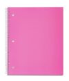 Wide Ruled 1 Subject Spiral Notebook Pink 100 Pages, For back to school