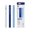 Wide Sketch Pencil Set, 2B Flat Oval Lead Pencils, 3 Count, 15 x 180 mm, Linden Wood Drawing Pencils for Sketching, Marking, and Writing