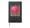Wild About Learning Cute Leopard Apple Teacher Hardcover Journal, Black