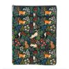 Wildflower Garden Cats Book Sleeve Cottagecore Book Pouch Protector Bag