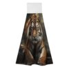 WIMMY Wild Animals Tiger Kitchen Towels with Loop & Hook Reusable