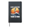 Windfoiling Board There Is Wind Wing Foil Surfing Hardcover Journal, Black