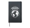 Wind Power Renewable Green Word Enegy Supporter Earth Day Hardcover Journal, Black