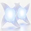 Windstyle Light Up Spiral Blade, 2 PCS Fidget Rotating Toy with 7 LED Modes