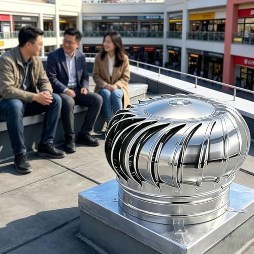 Wind Turbine Home Use Horizontal Generator Kits Blades with Controller to Charge Batteries Off Generator Vertical,Stainless Steel Wind Turbine Roof Ventilator for Shipping Containers, Houses
