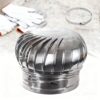 Wind Turbine Home Use Horizontal Generator Kits Blades with Controller to Charge Batteries Off Generator Vertical,Stainless Steel Chimney Cowl, Wind-Driven Rotating Turbine Vent Cap Round Ro