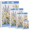 wingpaper Canvases for Painting, Muti-Size Stretched Painting Canvas Blank Canvas for Oil & Acryli, Classroom & Home Art with 3"x5", 5"x7", 8"x10", 11"x14", 4 Pack