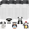 WinnerWhy 144 Pcs Total 76oz Air Dry Clay Soft Non-Toxic Molding Clay for DIY Arts Craft Sculpting Molding Projects Rewards Supplies (White,Black)