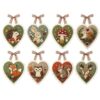 Winter Birds Pre-Cut Felt Heart Ornament Craft Kit, 8PC