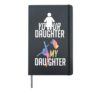 Winter Color Guard Mom Dad Your Daughter My Daughter Flag Hardcover Journal, Black