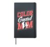 Winter Color Guard Mom Flag Hardcover Journal, Black