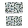 Winter Forest Bath Mat 2PCS Set,17.8Wx29.5H+47.2Wx23.6H