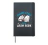 Winter Reading Book Bookworm Winter Hardcover Journal, Black