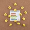 WIQVFYHO Cute Push Pins,20Pcs Star Thumb Tacks,Push Pins for Bulletin Board