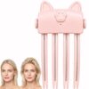 Wireless Heated Volumizing Root Lift Clip, Heated Root Volumizer Hair Clip for Flat Fine Hair, Portable Rechargeable Styling Tool with 2 Heat Settings (Pink)