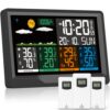 Wireless Weather Station with 3 Outdoor Sensors for Home, Garden, Bedroom