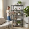 Wire Shelving Unit, 5-Tier Adjustable Metal Rack, 29.53 x 13.78 x 59.06 in