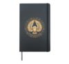 Wisdom Takes Flight Owl Motivational Art Hardcover Journal, Black