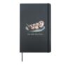 With The Flow Otter Parent Child Relax Hardcover Journal, Black