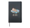 With The Flow Otter Parent Child Relax Hardcover Journal, Black