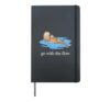 With The Flow Otter Parent Child Relax Hardcover Journal, Black