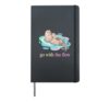 With The Flow Otter Parent Child Relax Hardcover Journal, Black