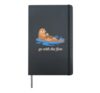 With The Flow Otter Parent Child Relax Hardcover Journal, Black