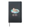 With The Flow Otter Parent Child Relax Hardcover Journal, Black