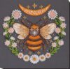 Wizardi Mid-Sized Bead Embroidery kit - Honey Dream. Colorful Beads, Beading Needles. DIY Kit. Embroidery for Beginners. Home Decor. AMB-066 Abris Art