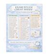 WLBQZESEG Efficient Study Poster Exam Key Points Reference Sheet Canvas Wall-Art for Student Bedroom and Dorm Unframed,16x24inch(40x60cm)