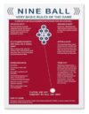 WLBQZESEG Nine Ball Game Rules Billiards Educational Poster Canvas Wall-Art for Bedroom Game Room Framed,08x12inch(20x30cm)