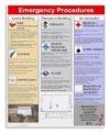 WLBQZESEG School Emergency Procedures Poster Protocols and Drill Guides Canvas Print Wall-Art for Classroom Office Decor Unframed,12x18inch(30x45cm)