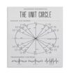 WLBQZESEG Trigonometry Unit Circle Reference Guide Educational Poster Canvas Wall-Art for Study Room Decor Framed,12x18inch(30x45cm)