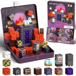 WMXDU Travel Magnetic Blocks Set: Bottle-Light Role Play for Boys 3-8