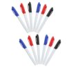 WOFASHPURET 12pcs Ultra Fine Tip Dry Erase Markers with Eraser Cap for Office and Classroom Use, Quick Drying and Lightweight Plastic Whiteboard Pens for Teachers and Students