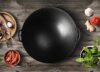 Wok for Induction 304 Stainless Steel Wok Multifunction Non-Stick pan Uncoated Oil-Free Fume Pot Induction Cooker Gas stoves 34cm Full Screen Wok (40cm)
