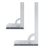wolfcraft Universal Angle & Try Square Set - 8654000-2 angles for measuring, marking, drawing and guided cutting
