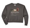 Women's Abibliophobia Definition Fear of Running Out of Books Comfort Colors Crop Sweatshirt