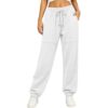 Women's Baggy Jogger Sweatpants Drawstring Lounge Pants with Front Pockets